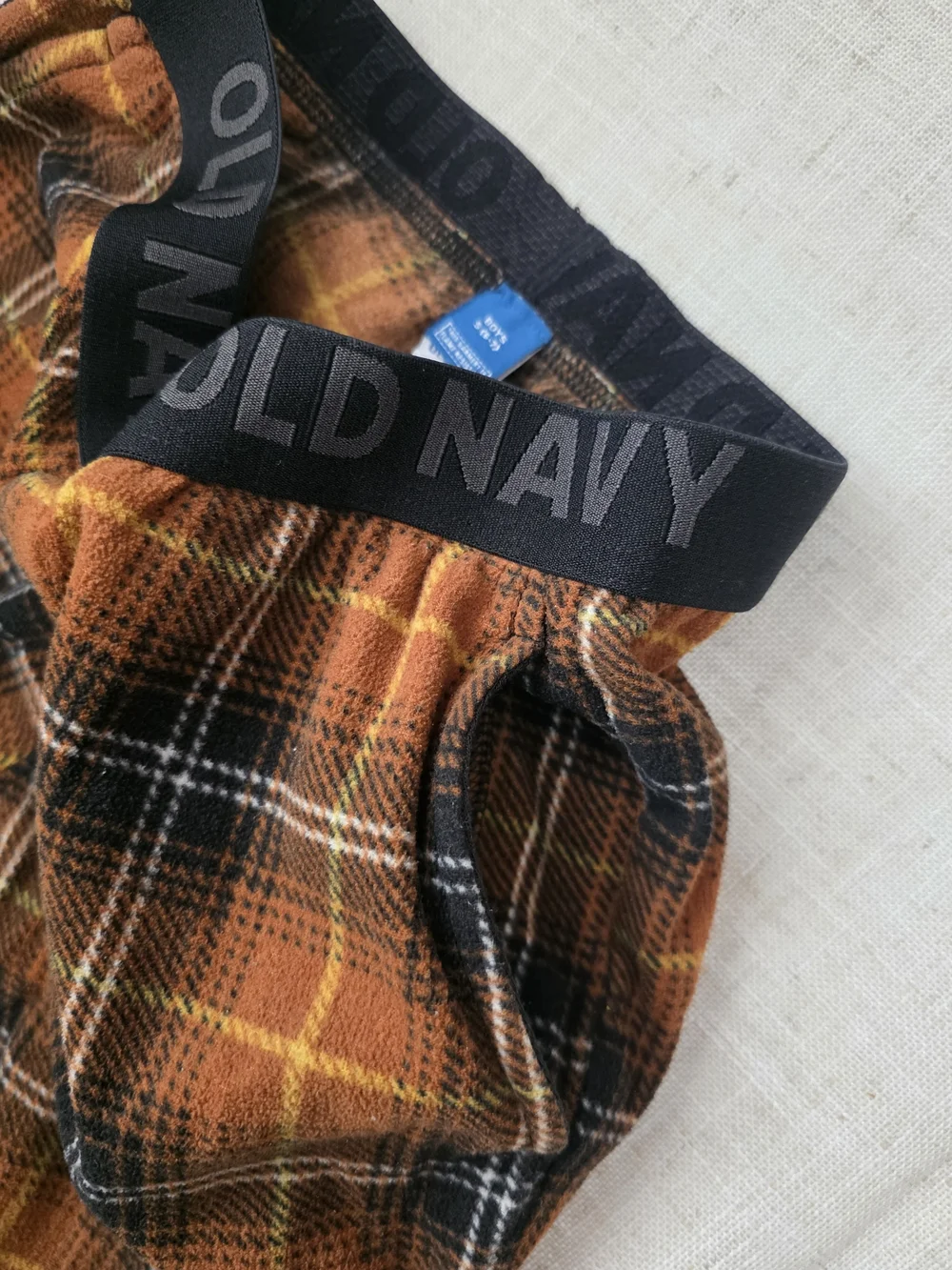 Old‎ Navy Plaid & Pizza Print Lounge Pants - Orange, Green Size 6 7 Small
